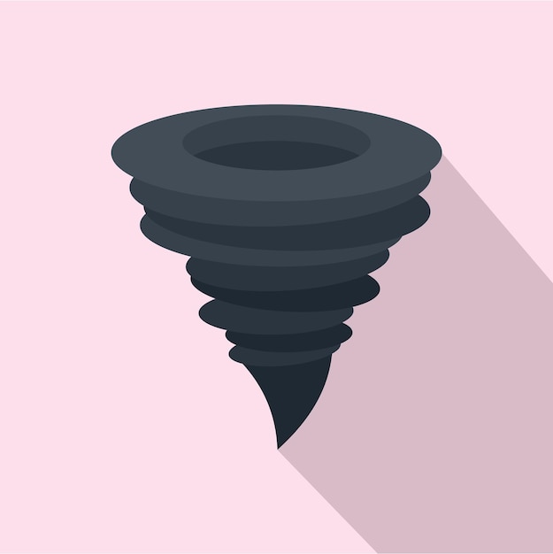 Icono de huracán tormenta Ilustración plana del icono de vector de huracán tormenta para diseño web