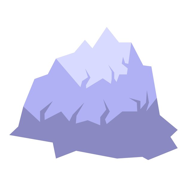 Vector icono de iceberg vector isométrico mar hielo berg riesgo del norte