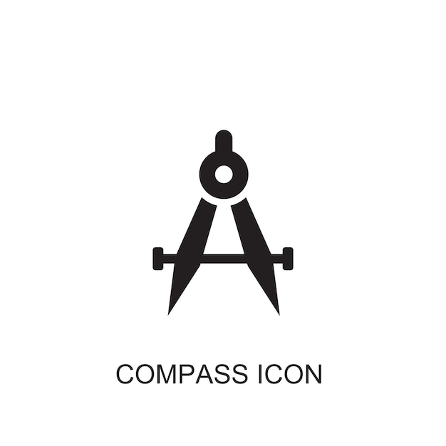 Icono de icono de vector de brújula