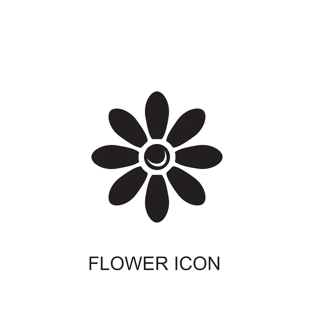 Icono de icono de vector de flor