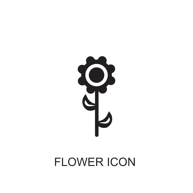 Icono de icono de vector de flor