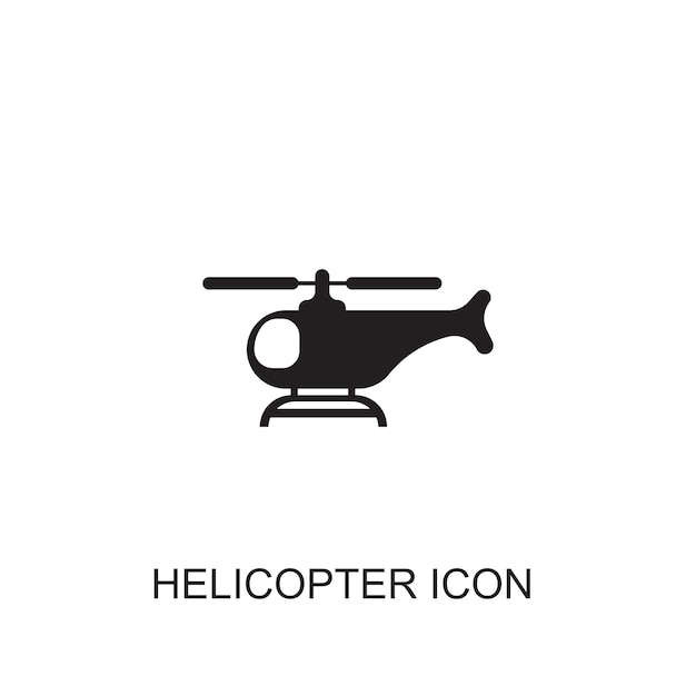 Icono de icono de vector de helicóptero