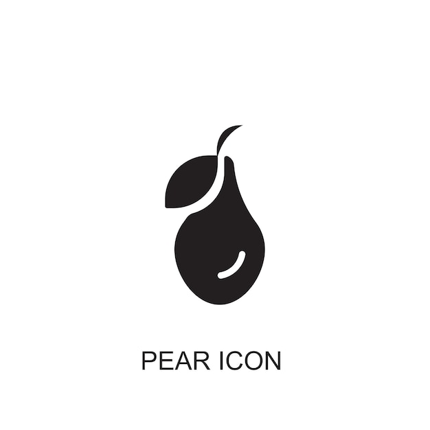 Icono de icono de vector de pera