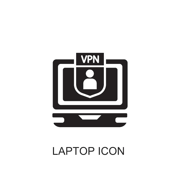 Icono de icono de vector portátil