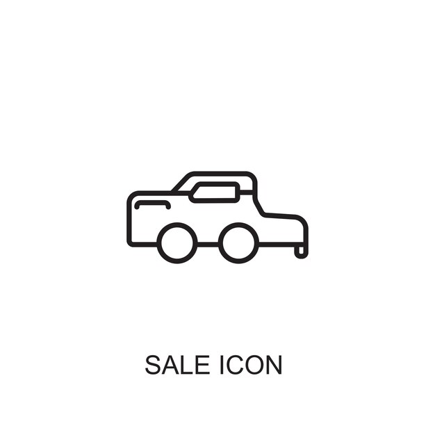 Icono de icono de vector de venta