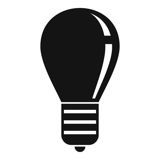 Icono de idea de bombilla de gamificación Ilustración simple del icono de vector de idea de bombilla de gamificación para diseño web aislado sobre fondo blanco