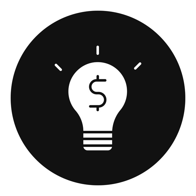El ícono de la idea del dinero