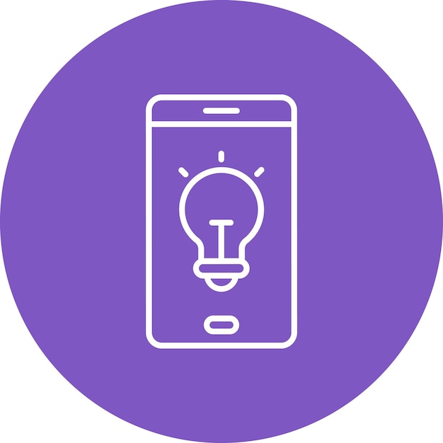 Icono de la idea del teléfono inteligente