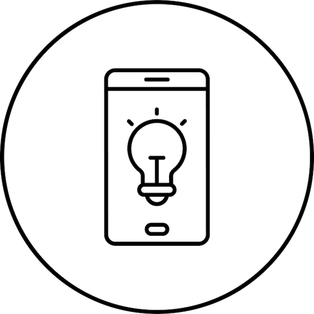 Icono de la idea del teléfono inteligente