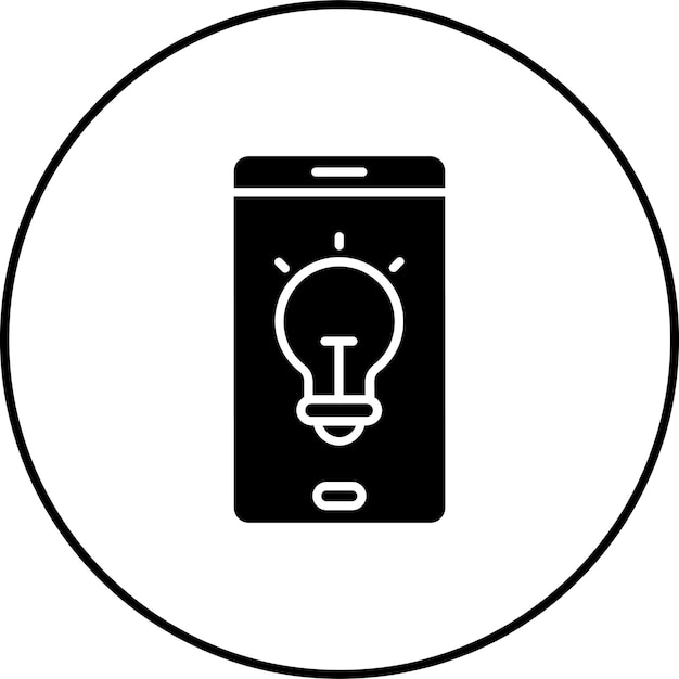 Icono de la idea del teléfono inteligente