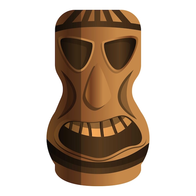 Icono de ídolo tribal Icono vectorial de ídolos tribales para el diseño web aislado en fondo blanco