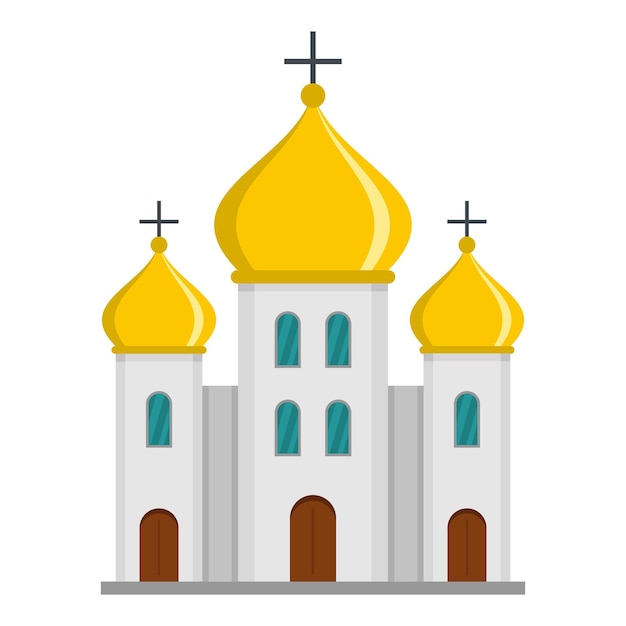 Icono de la iglesia Ilustración plana del icono de vector de iglesia para web