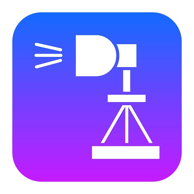 Icono de iluminación del estudio
