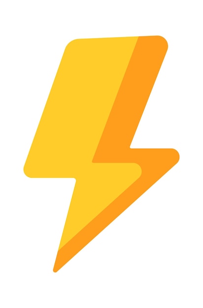 Vector icono de iluminación de flash ilustración vectorial