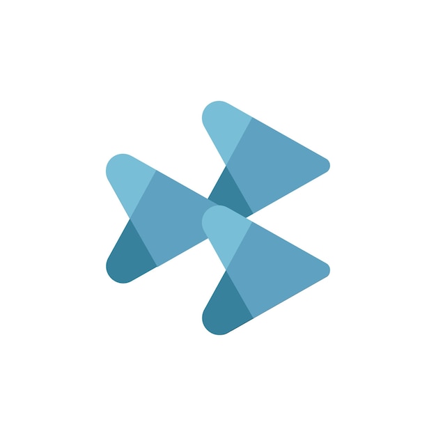 Ícono de ilustración del logotipo del cubo de flecha