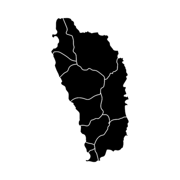 Icono de ilustración del mapa de Dominica