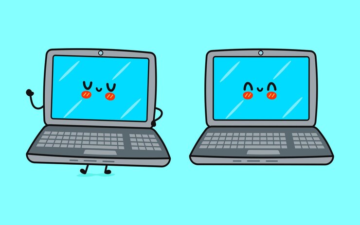 Vector el icono de la ilustración de personajes de dibujos animados de kawaii aislado