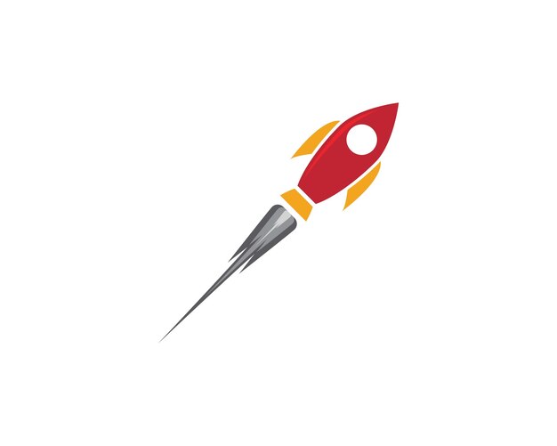Icono de ilustración de vector de cohete