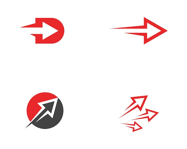 Icono de ilustración de vector de flecha