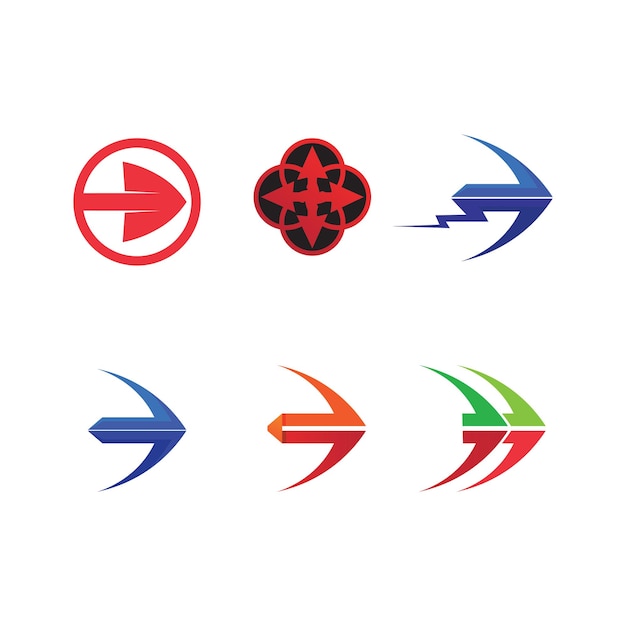 Icono de ilustración de vector de flecha