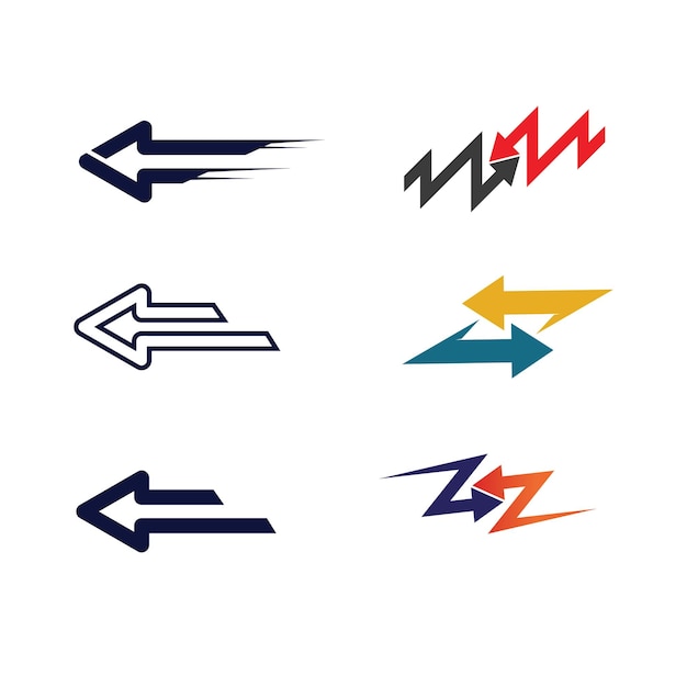 Icono de ilustración de vector de flecha