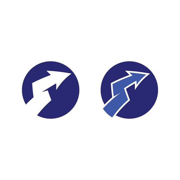 Icono de ilustración de vector de flecha