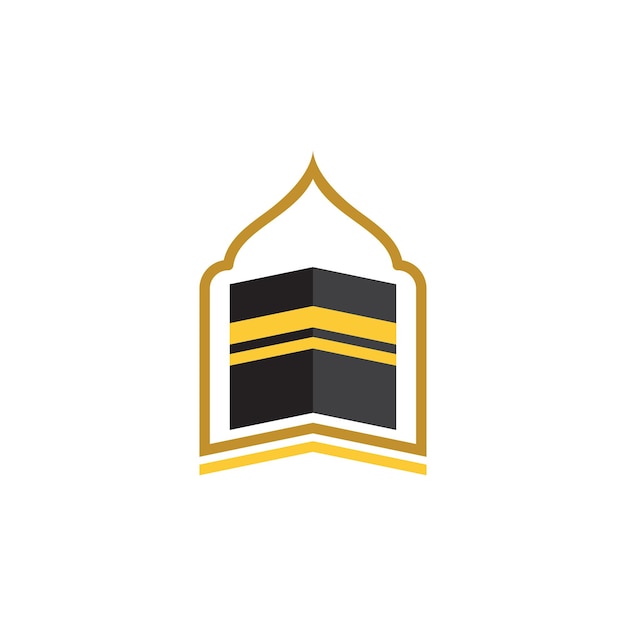 Icono de ilustración de vector de kaaba