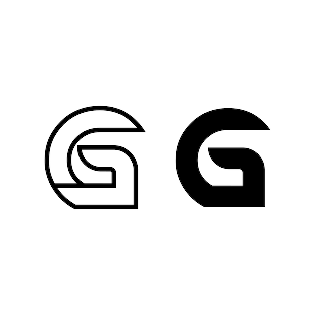 Icono de ilustración de vector de letra G
