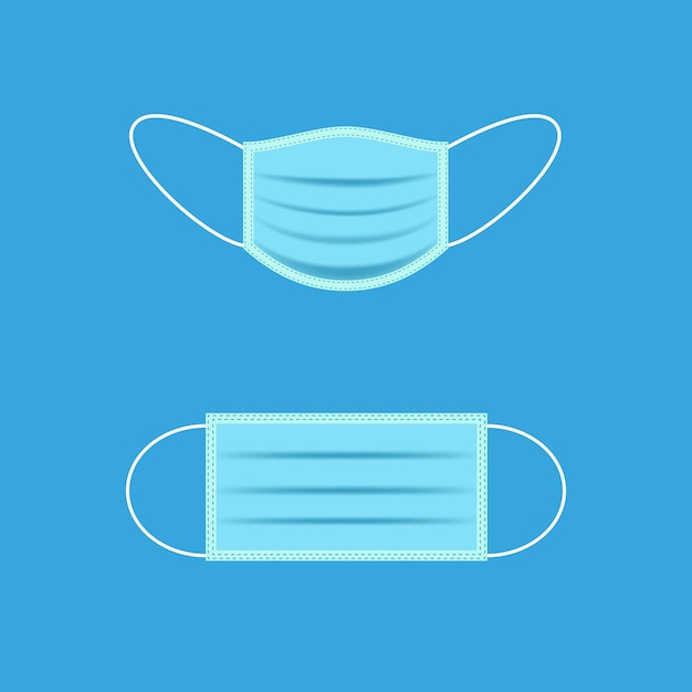 Icono de ilustración de vector de máscara