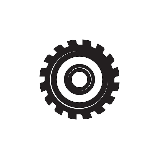 Icono de ilustración de vector de sierra industrial