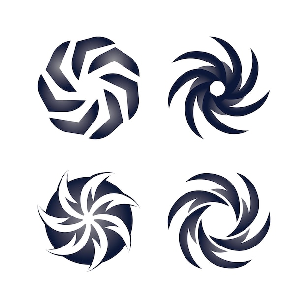 Icono de ilustración de vector de vórtice