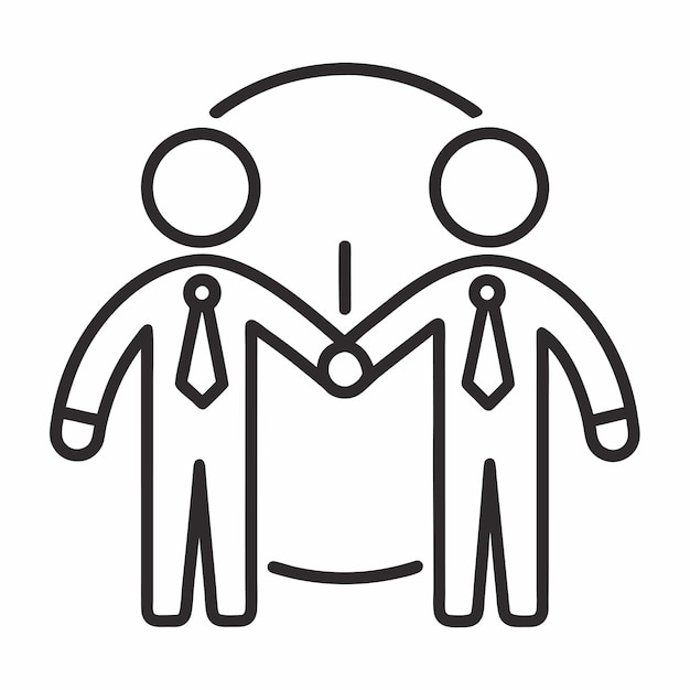 icono ilustración vectorial de asociación de fondo blanco