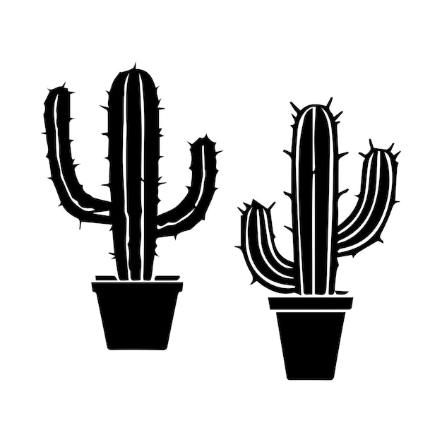icono de ilustración vectorial de cactus