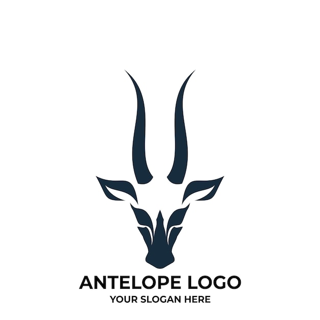 El icono de la ilustración vectorial del ciervo