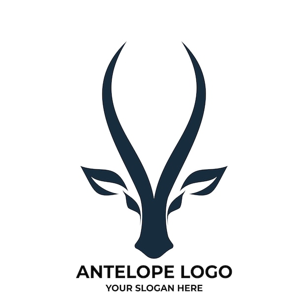 El icono de la ilustración vectorial del ciervo