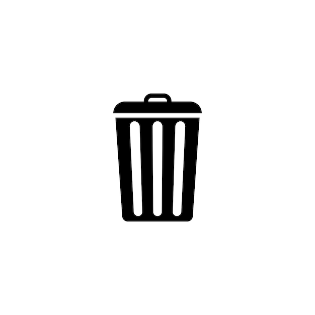 icono de ilustración vectorial del contenedor de basura