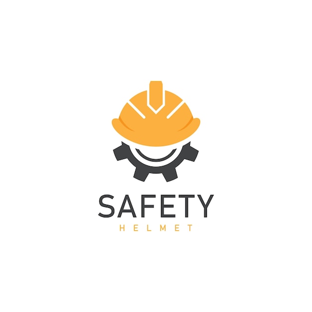 icono de ilustración vectorial del equipo de diseño del casco de seguridad de trabajo
