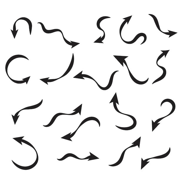 Icono de ilustración vectorial de flecha Diseño de plantilla del logotipo