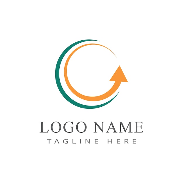Icono de ilustración vectorial de flecha Diseño de plantilla del logotipo