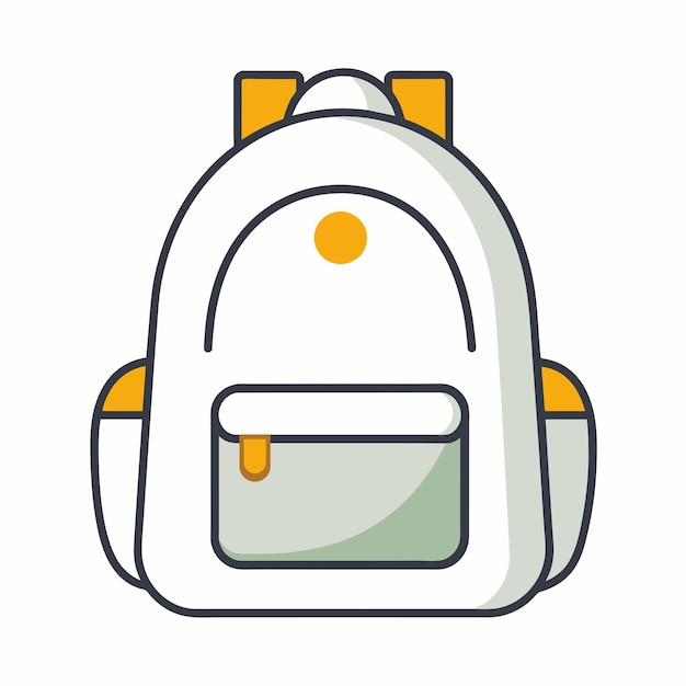 Icono de ilustración vectorial de la mochila