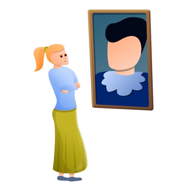 Vector icono de imagen de galería de apariencia de la mujer icono vectorial de imagen de la galería de aspecto de la mujer para el diseño web aislado sobre fondo blanco