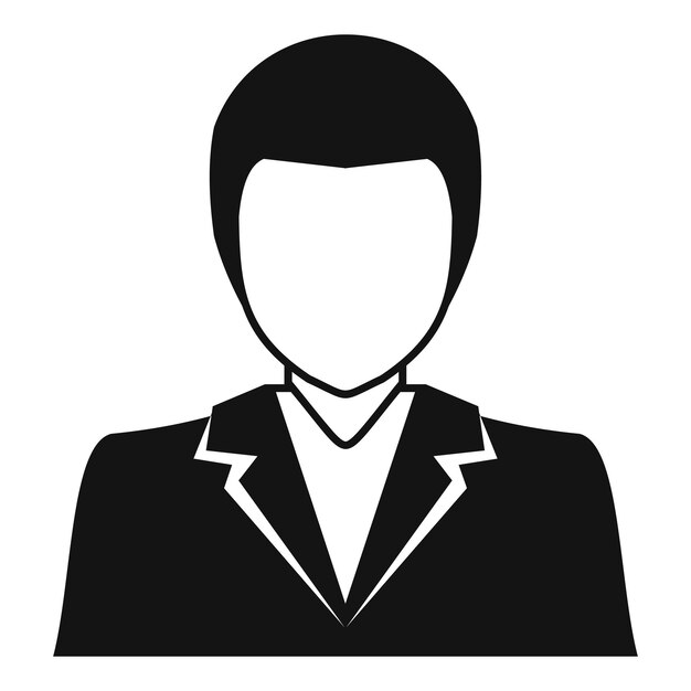 Icono de imagen de perfil de avatar masculino Ilustración sencilla de imagen vectorial de perfil de Avatar masculino para la web