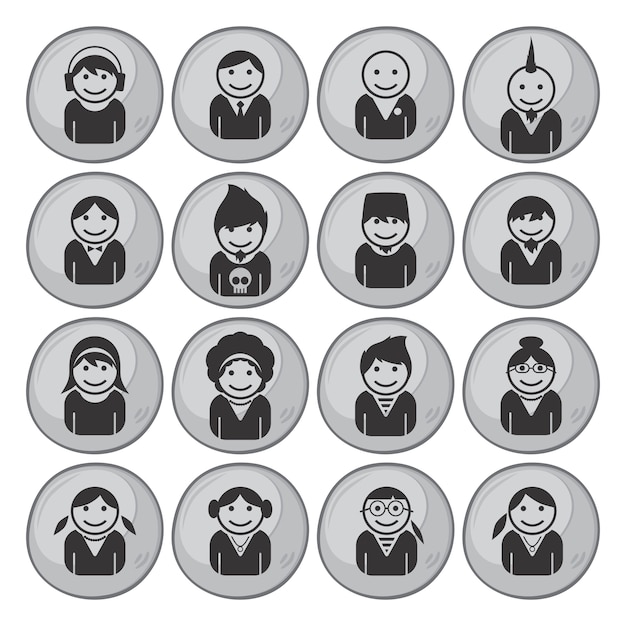 icono de imagen de retrato de avatar