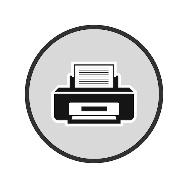 Vector icono de impresora vectorial1