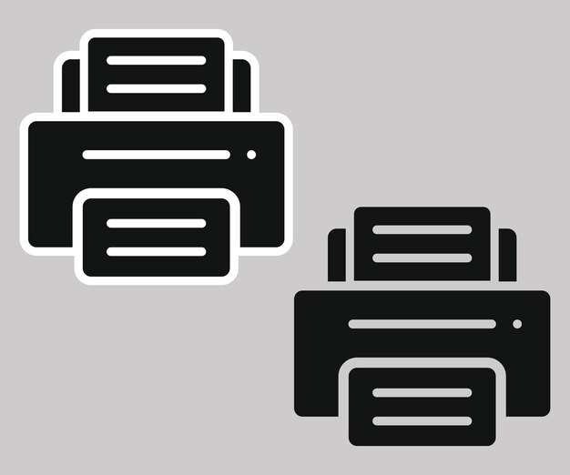 icono de la impresora vectorial2