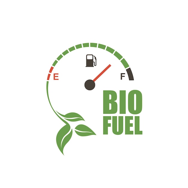 Icono de indicador de biocombustible