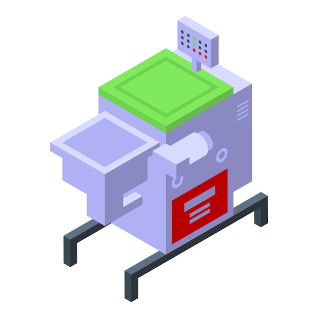 Icono de la industria láctea Isométrico del icono de vector de la industria láctea para diseño web aislado sobre fondo blanco