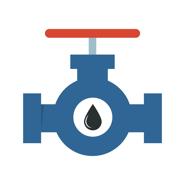 Vector icono de la industria del petróleo con ilustración vectorial de la fábrica elemento de la industria petrolífera