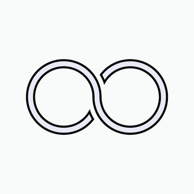 Icono de infinito Ilimitado para siempre o Vector de símbolo continuo