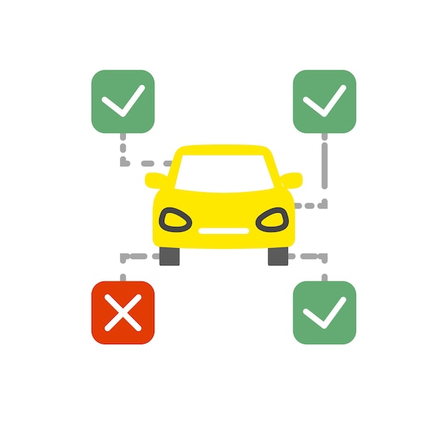 Icono de infografía de coche